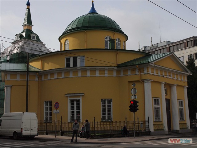 Een van de vele kerken in Riga